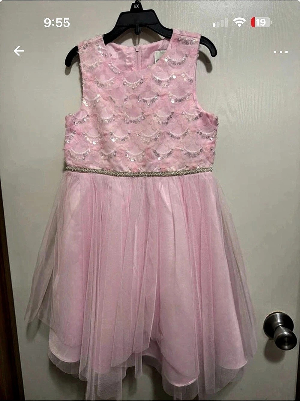 Girls Pink Formal Dress